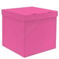 Коробка для воздушных шаров Розовая, 60*60*60 см.
